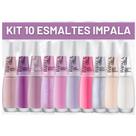 Kit Esmaltes Impala Tons Claros Nude Rosa Serena, Xodo, Paraiso