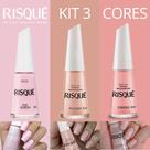 Kit Esmaltes Risqué Rosas Translúcidos Cremosos 8ml Kit Esmaltes Risqué Rosas Translúcidos Cremosos 8ml