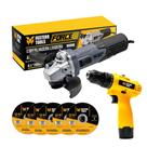 Kit Esmerilhadeira Angular 1000W com Parafusadeira e Furadeira 12V e Acessórios Fasterr