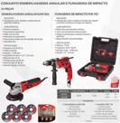 kIT ESMERILHADEIRA ANGULAR 650W 127V E FURADEIRA DE IMPACTO 710W 127V kIT ESMERILHADEIRA ANGULAR 650W 127V E FURADEIRA DE IMPACTO 710W 127V