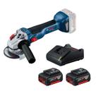 Kit esmerilhadeira gws 18v-10 com 2 batera 4ah