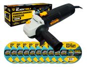 Kit Esmerilhadeira Lixadeira Angular 4.1/2 Pol 780w + Discos