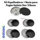 Kit Espalhador + Bacia para Fogão Itatiaia Star 5 Bocas