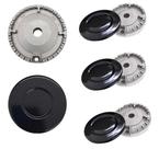 Kit Espalhador E Queimador Fogão Cooktop Fischer 4 Bocas