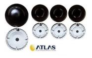 Kit Espalhador + Queimador Peças Cooktop Atlas Agile 4 Bocas Kit Espalhador + Queimador Peças Cooktop Atlas Agile 4 Bocas