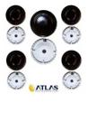 Kit Espalhador + Queimador Peças Cooktop Atlas Agile 5 Bocas