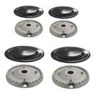 Kit Espalhador + Queimador Peças Fogão Consul Cfo4v 4 Bocas Kit Espalhador + Queimador Peças Fogão Consul Cfo4v 4 Bocas