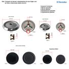 Kit espalhadores + bacias p/ fogões electrolux 4 bocas 56 sx