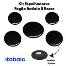 Kit Espalhadores Tampa Capa Do Queimador Fogão Itatiaia 5 Bocas