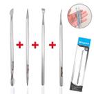 Kit Espátula Palito Desencravador Raspador Manicure Aço Inox Pegweb