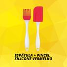 Kit Espátula + Pincel de Silicone utilidades domesticas