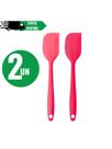 Kit Espátulas Preta Pão duro de Silicone Grande Espátula flexível Espátula culinária Utensílio de co