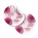 kit especial 50 adesivos para enaltecer o dia das mulheres