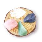 Kit Especial Cristais para Insônia e Harmonização Quartzo Rosa, Verde, Azul e Quartzo Transparente