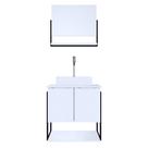 Kit Espelheira+balcao Branco Siao 600x600x450 (ec) - Gabinetto Kit Espelheira+balcao Branco Siao 600x600x450 (ec) - Gabinetto