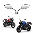 Kit espelho retrovisor fz25 fazer 250 2018 2019 2020 2021 2022 2023 2024