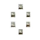 Kit Espelhos Decorativos venezianos Pegui Aquila 6 peças