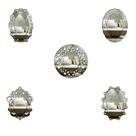 Kit Espelhos Decorativos venezianos Pegui Matera 5 peças