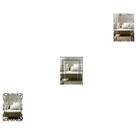 Kit Espelhos Decorativos venezianos Pegui Rimini 3 peças