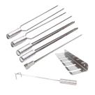 Kit Espeto 40cm Churrasco Suporte Inox E Espalha Brasa Kit Espeto 40cm Churrasco Suporte Inox E Espalha Brasa