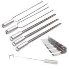 Kit Espeto 60cm Churrasco Suporte Inox E Espalha Brasa