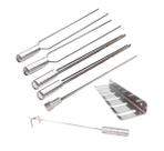 Kit Espeto 70cm Churrasco Suporte Inox E Espalha Brasa Kit Espeto 70cm Churrasco Suporte Inox E Espalha Brasa