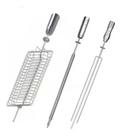 Kit Espetos Churrasqueira Gril Grelha Espada E Tridente