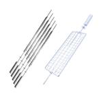Kit Espetos Para Suporte Giratório Tipo Gira Grill