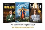 Kit Espiritual Completo 2026 Inabalável + Maria Mais Forte que o Mal + Diário Espiritual Padre Reginaldo Manzotti
