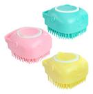 Kit Esponja De Silicone Massageadora Banho Dispenser 3 Cores