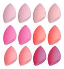 Kit Esponja Maquiagem Beauty Blender Gota Macia 12un Premium Sortida Mini