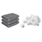 Kit Esponja Melamina 30 Un + Esponja Poliester 3 Un Kit Esponja Melamina 30 Un + Esponja Poliester 3 Un