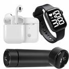 Kit Esportivo Completo Fone Bluetooth, Garrafa Térmica LED 500ml e Relógio Digital Smart Conforto e Estilo para Atividades