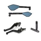 Kit Esportivo Manopla Retrovisor Manete Factor 125 150 UBS Fazer 150