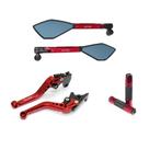 Kit Esportivo Manopla Retrovisor Manete Factor 125 150 UBS Fazer 150