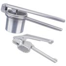 Kit Espremedor de Batata e Alho Prata Weck