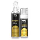 Kit Espuma Mousse Modeladora 150ml + Desembaraçante Hidratante 200ml Donnas Ideal para Tranças, Cachos, Box Braids e Baby Hair
