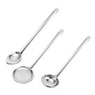 Kit Espumadeira Concha e Colher Profissional Inox 50cm Weck