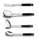 Kit Espumadeira, Garfo Trinchante, Concha Terrina e Colher Arroz Brinox Asti Inox Kit Espumadeira, Garfo Trinchante, Concha Terrina e Colher Arroz Brinox Asti Inox