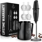 Kit Espumador de Leite Zulay Kitchen Premium - Com Jarra e Estênceis