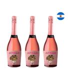 Kit Espumantes Argentino Intrigo Brut Rosé 3 garrafas