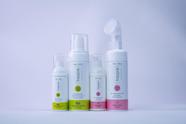 kit espumas antissépticas 150 e 50 ml e espumas faciais pele sensível 150 e 50 ml