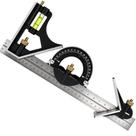 Kit Esquadro Combinado 3 Em 1 Profissional 12pol 30cm Com Nível