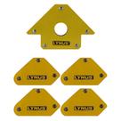 Kit Esquadros Magnéticos 5 Peças KELM 5A 25/5kg Lynus