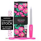 Kit essencial de manicure Revlon x Barbie, 4 peças com estojo de viagem