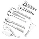 Kit Essencial Utensílios de Cozinha Brinox 10 Peças Aço Inox