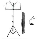 Kit Estante de Partitura Orquezz Dobrável + Luminária em LED