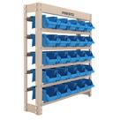 Kit estante gaveteiro 25/3 pratica azul - presto