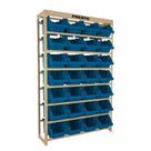 Kit Estante Gaveteiro com 28 Gavetas Prática Nr. 7 Azul