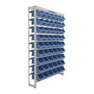 Kit Estante+gaveteiro Nº 5 - 54 Peças Azul - Organizador De Parafusos E Peças Pequenas Kit Estante+gaveteiro Nº 5 - 54 Peças Azul - Organizador De Parafusos E Peças Pequenas